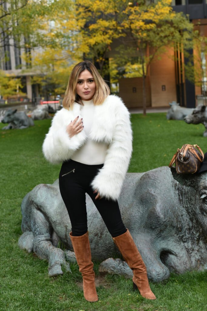 Cozy Chic Black and White Outfit