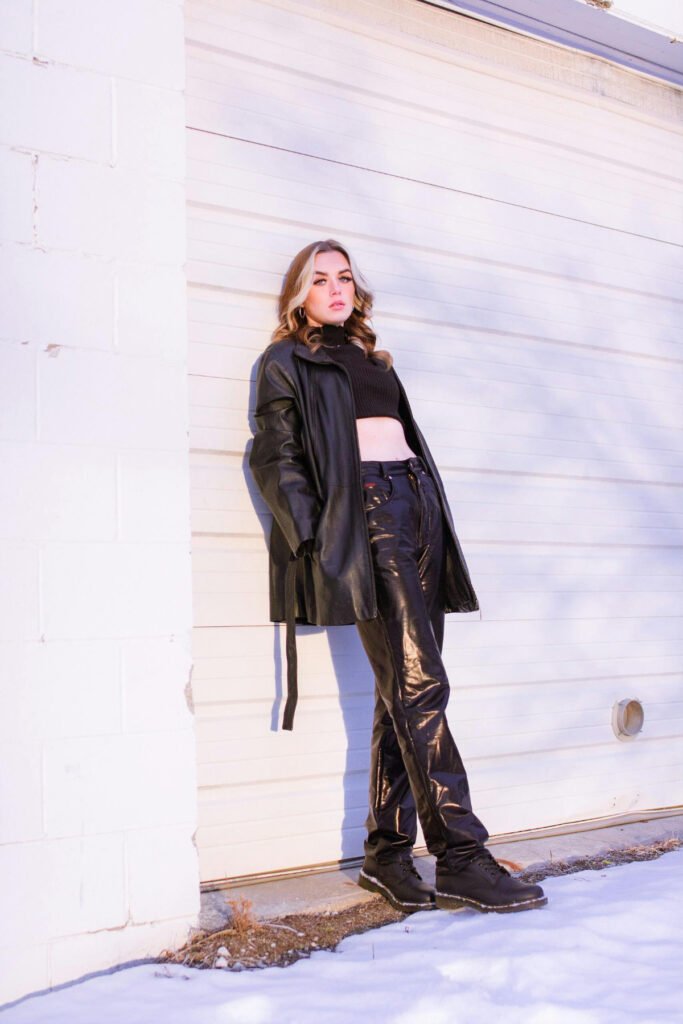 Edgy Leather Jacket Outfit