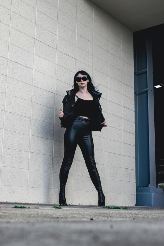 Edgy Leather Pants Outfit