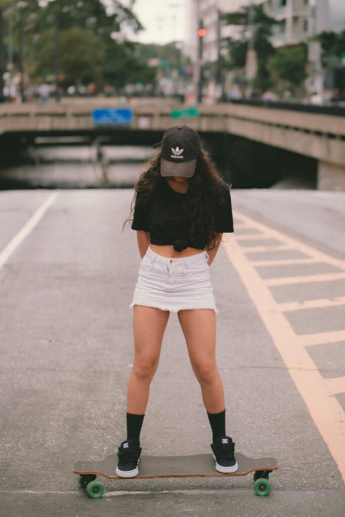 Effortlessly Chic Skater Girl Outfit