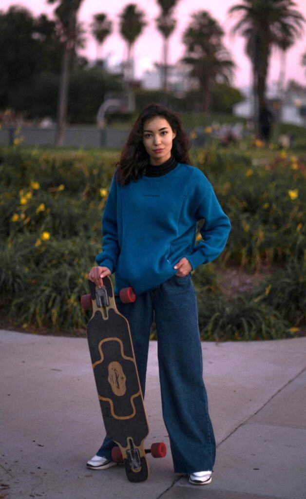 Effortlessly Cozy Skater Girl Outfit