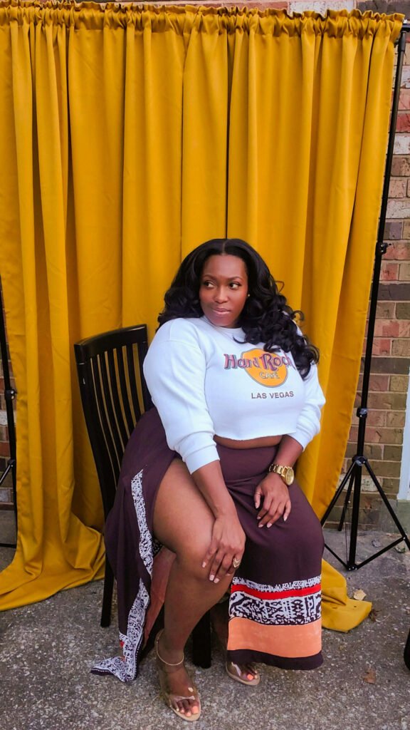 Ethnic Print Plus Size Summer Outfit