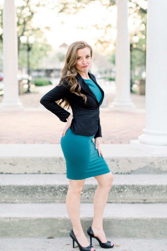 Form Fitting Spring Work Outfit