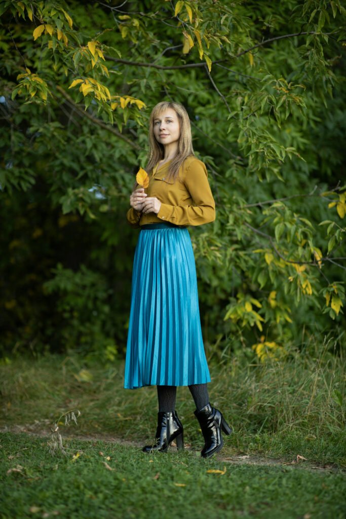 Formal Pleated Skirt Outfit