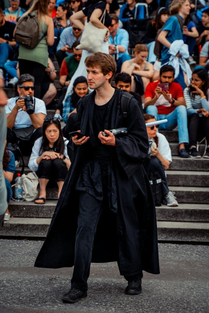Layered Casual All Black Outfit for Men