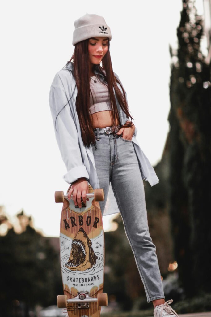 Layered Chic Skater Girl Outfit
