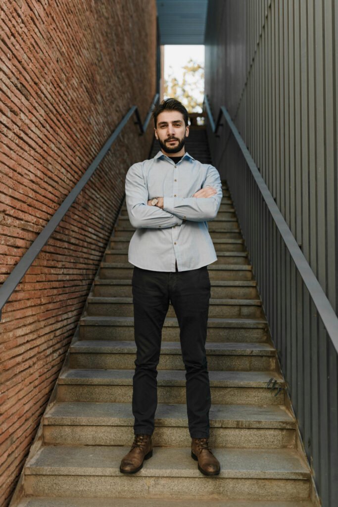 Layered Semi-formal Outfit for Men