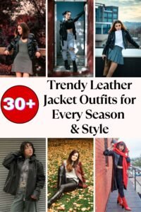 30+ Trendy Leather Jacket Outfits for Every Season & Style 6 Leather Jacket Outfits Pins