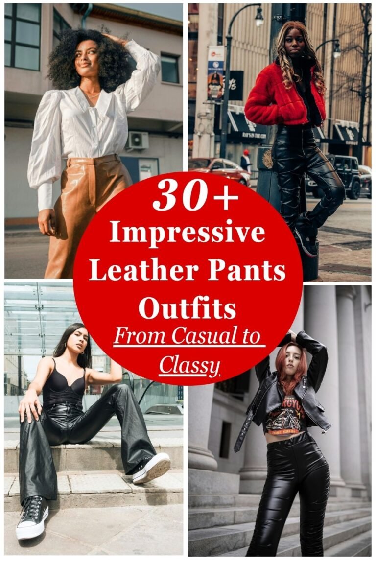 30+ Impressive Leather Pants Outfits: From Casual to Classy 1 Leather Pants Outfits Pins