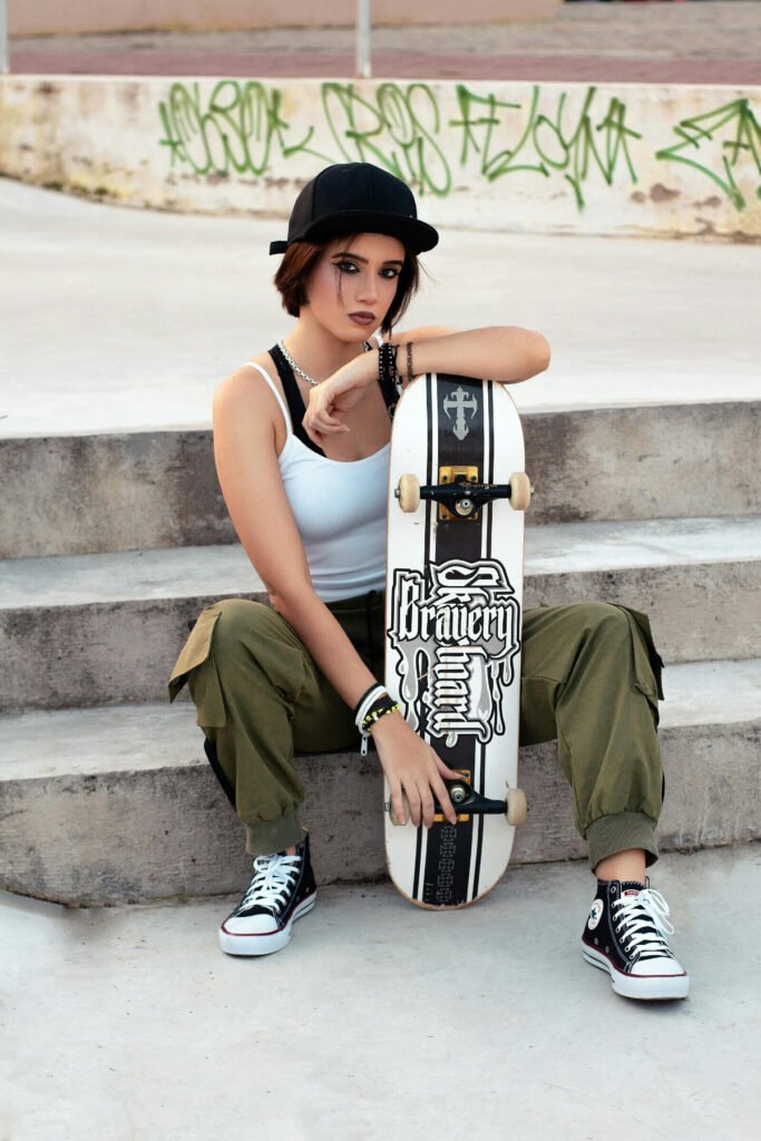 Light Grunge Skater Girl Outfit