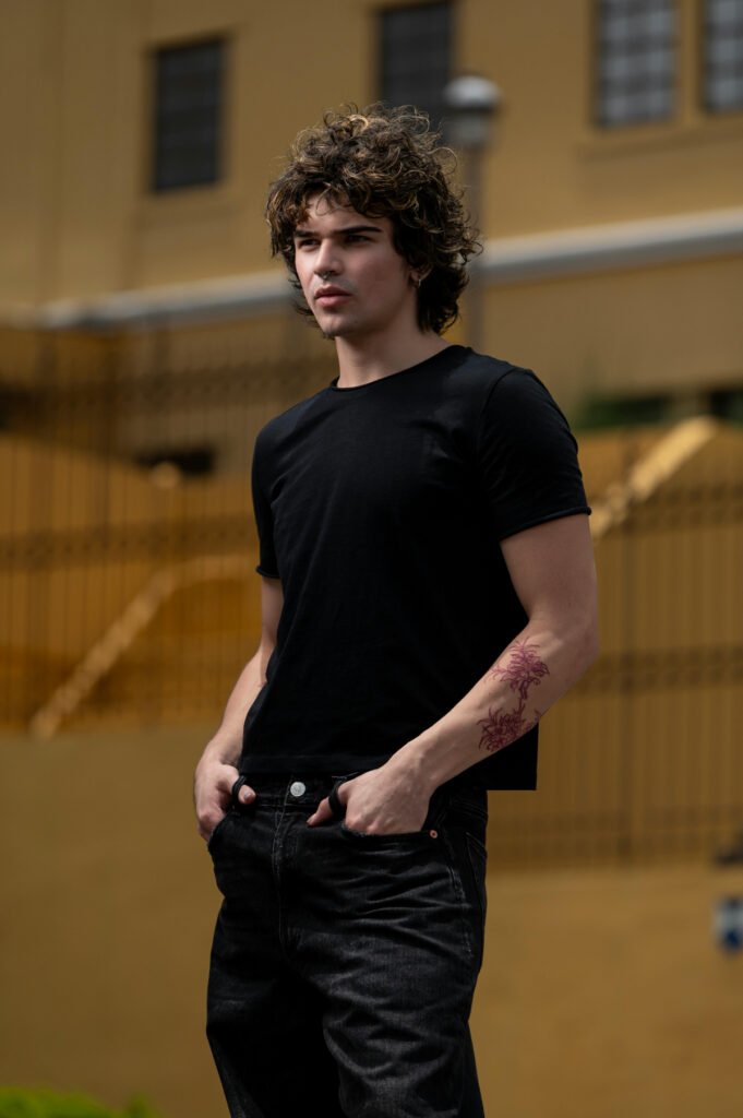 Minimally Indie All Black Outfit for Men