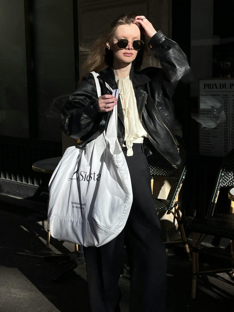 Old Money Leather Jacket Outfit