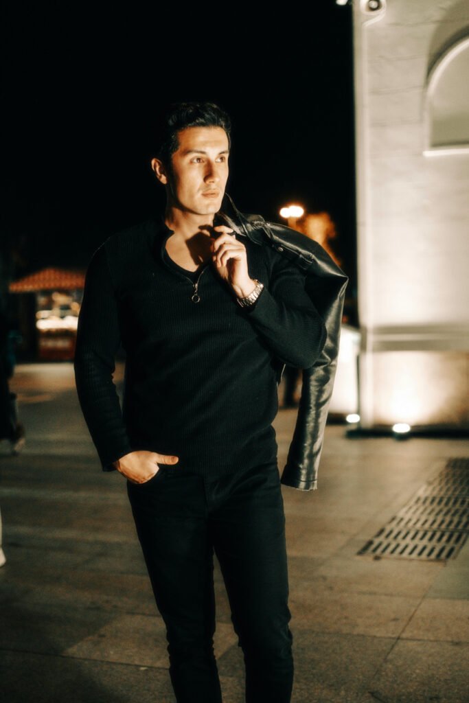 Relaxed All Black Outfit for Men