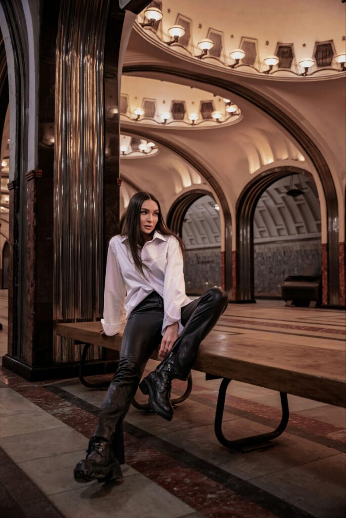 Relaxed Leather Pants Outfit