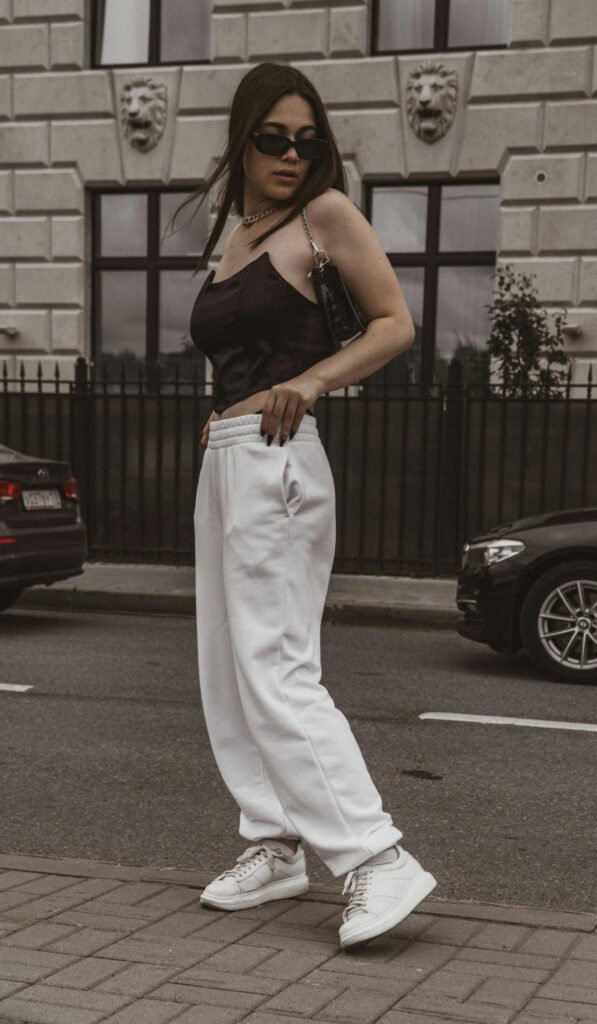 Relaxed and Casual Black and White Outfit