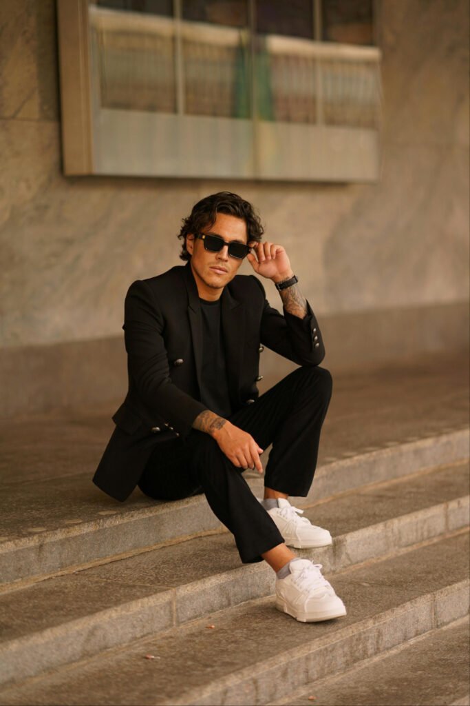Semi-formal All Black Outfit for Men