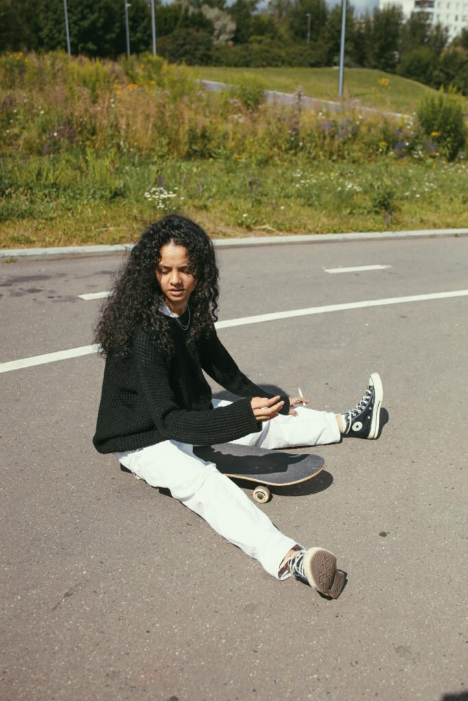 Semi-grunge Skater Girl Outfit