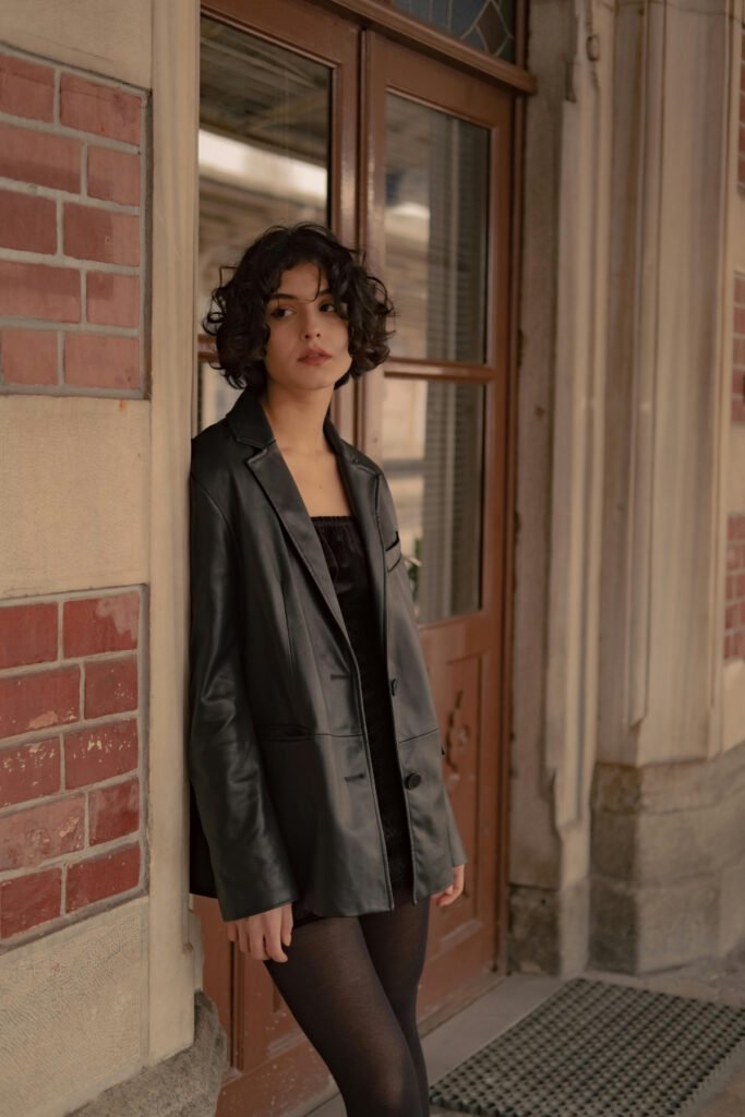 Sophisticated Chic Leather Jacket Outfit
