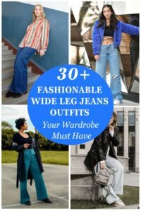 30+ Fashionable Wide Leg Jeans Outfits Your Wardrobe Must Have 7 Wide Leg Jeans Outfits Pins