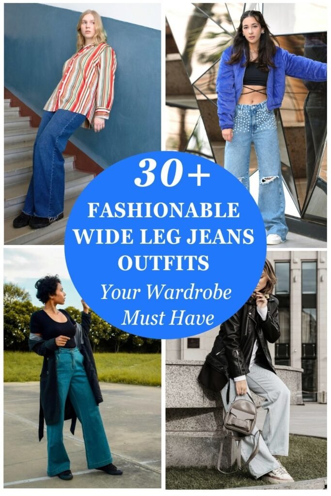 Wide Leg Jeans Outfits Pins