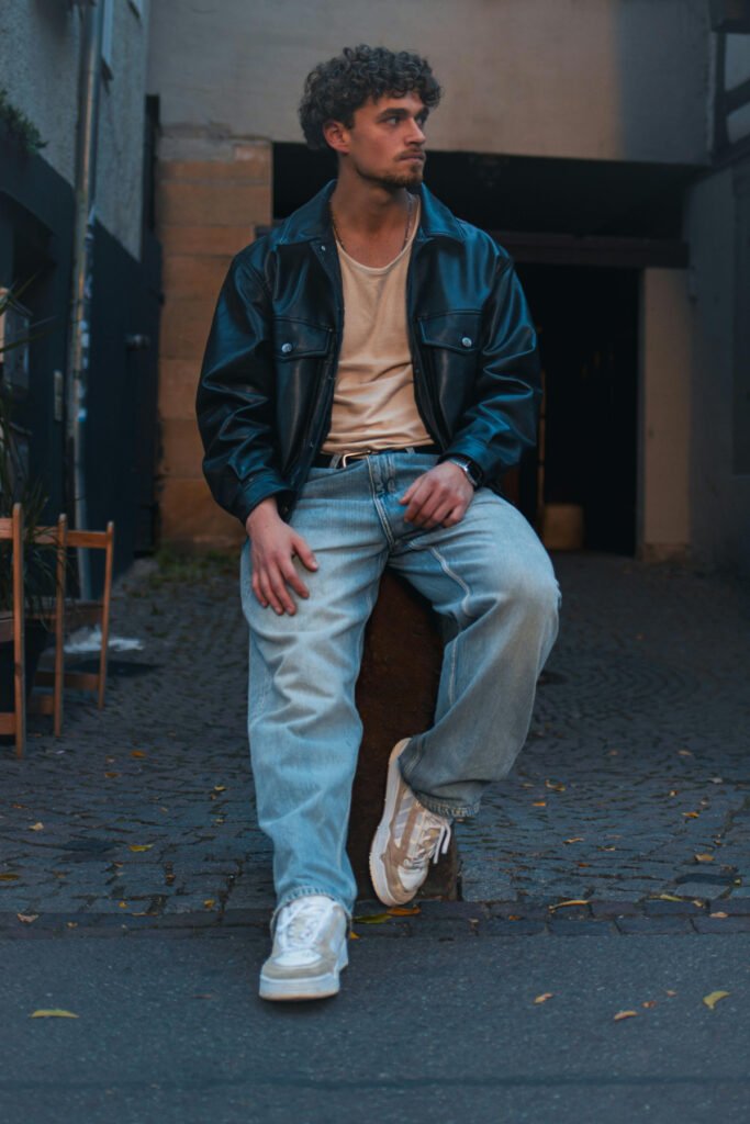 80s Edgy Style Streetwear Outfit for Men