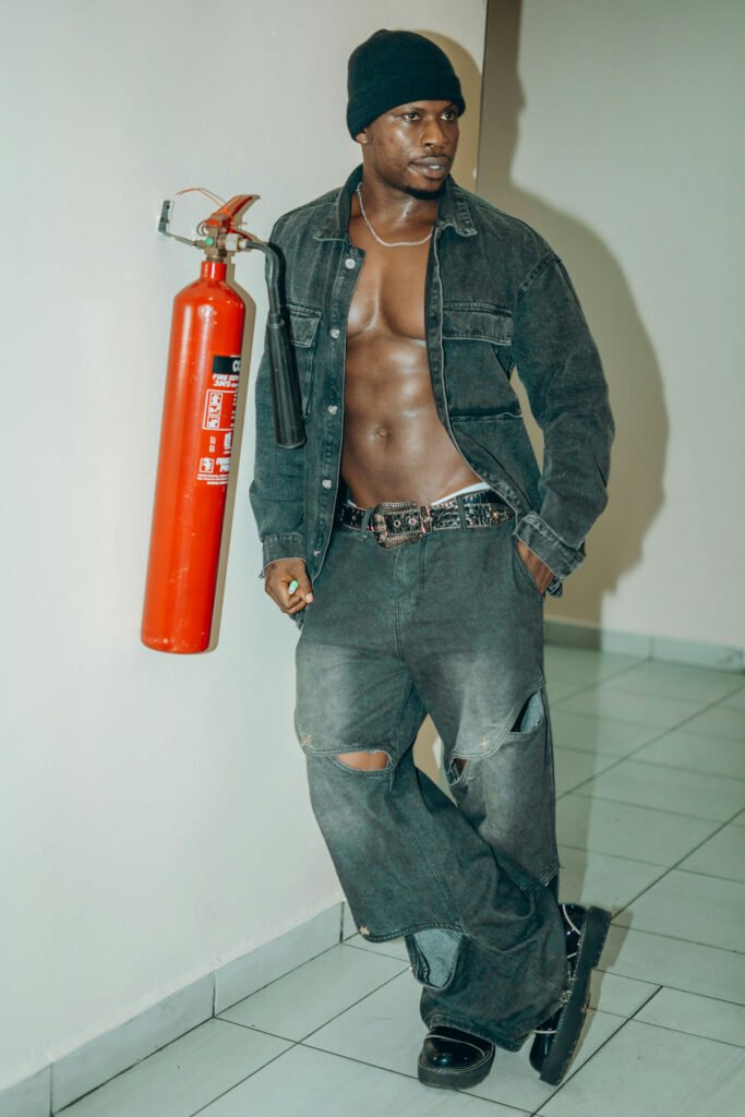 All Denim Jean Jacket Outfit for Men