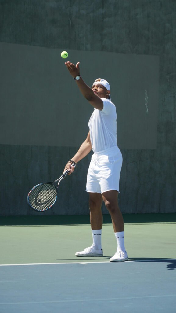 Classy Monochrome Tennis Outfit for Men