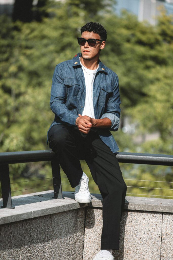 Contrast Summer Outfit for Men