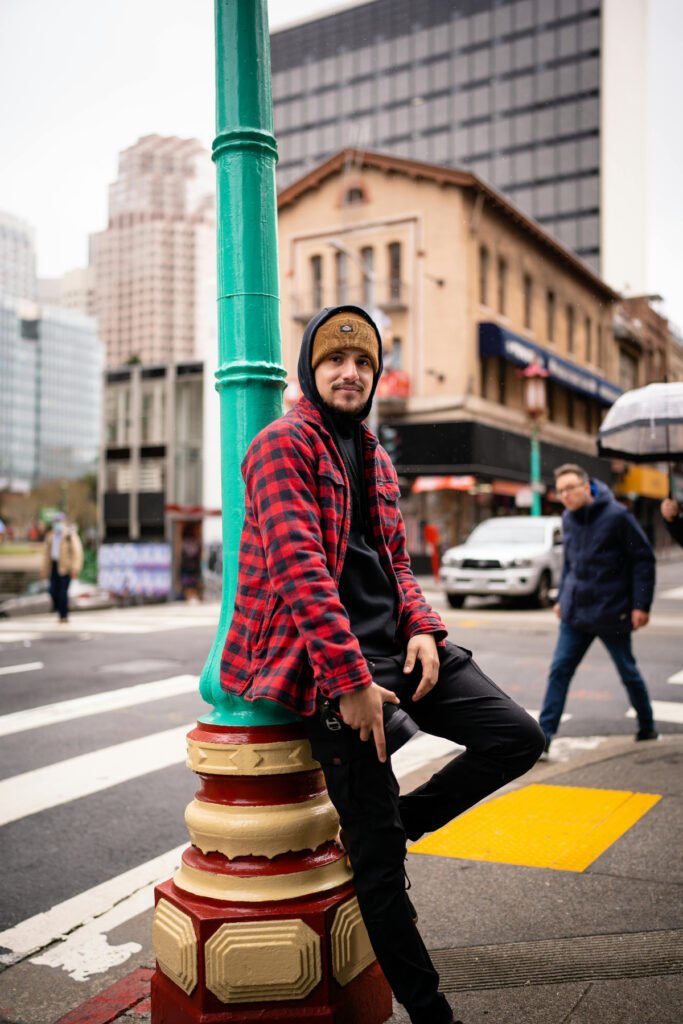 Cozy and Bold Toned Urban Outfit for Men