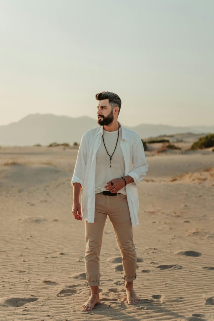 Dressy Beach Outfit for Men