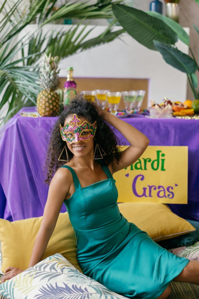 Elegant Mardi Gras Outfit