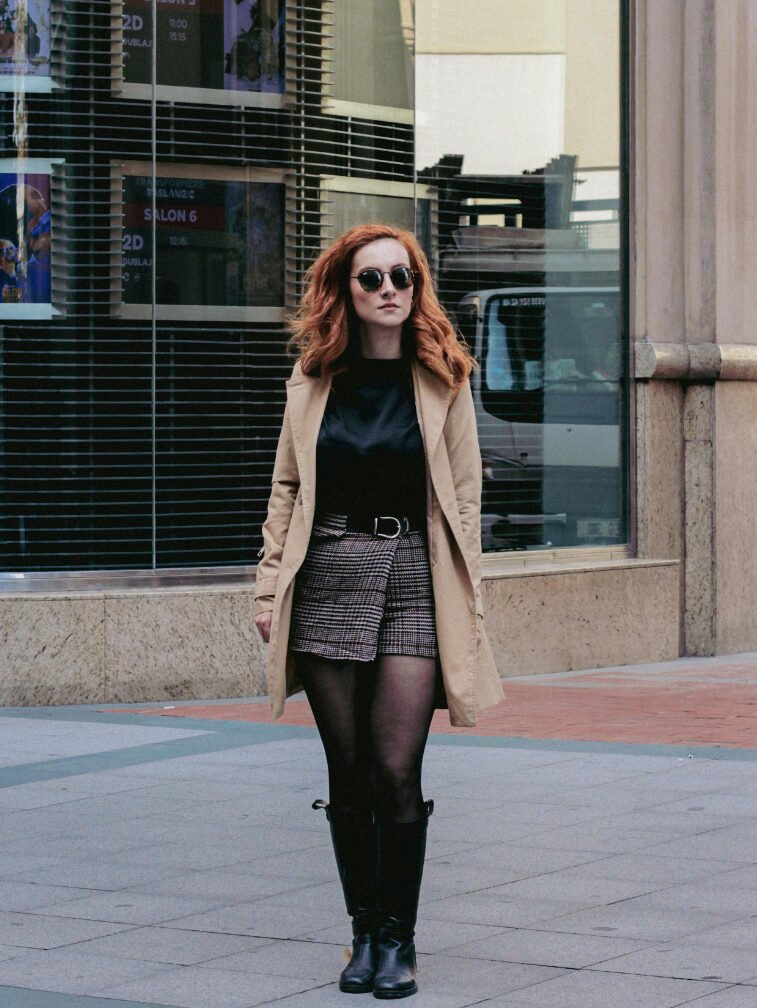 Fall Style Mini Skirt Outfit edited