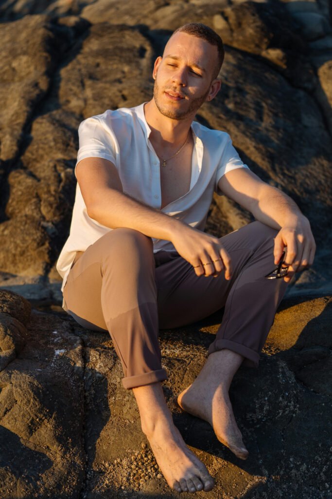 Fitted Beach Outfit for Men