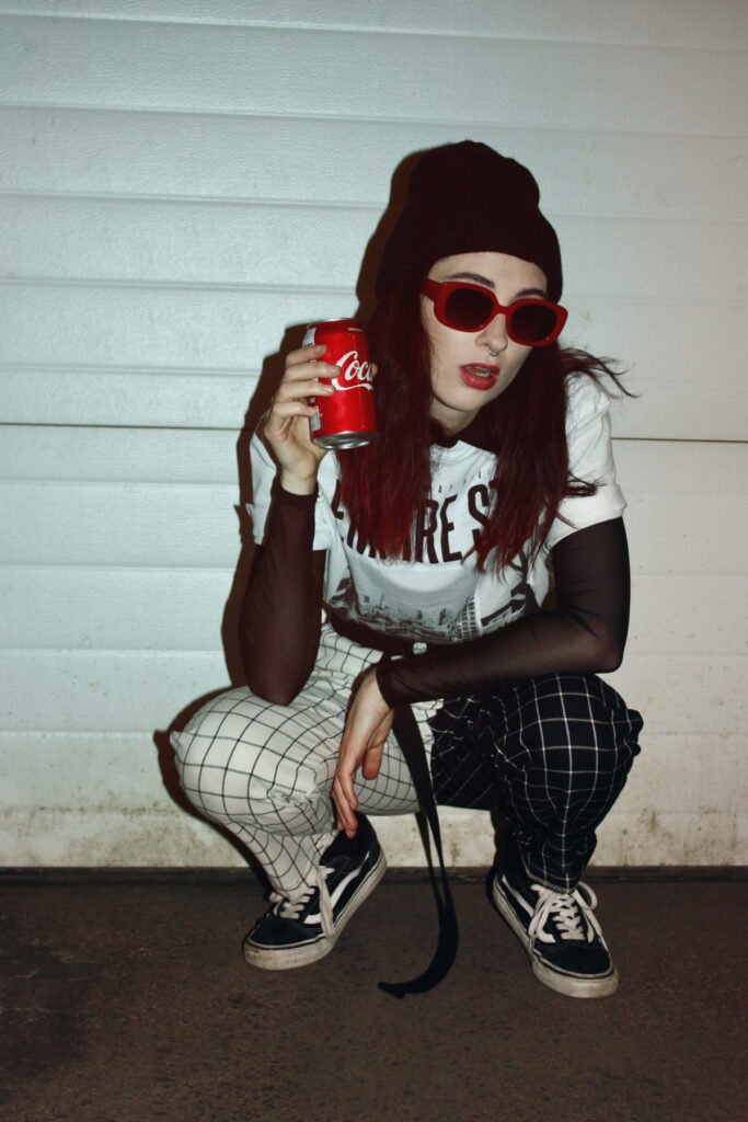 Pattern Pastel Goth Outfit