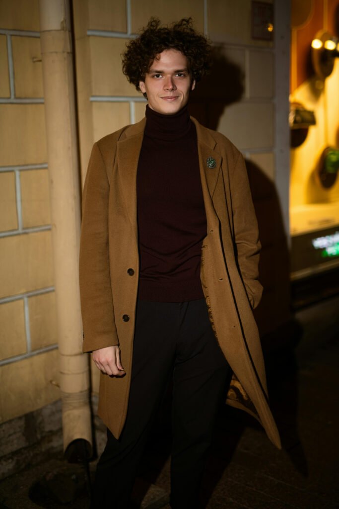 Preppy Winter Apt Date Night Outfit for Men