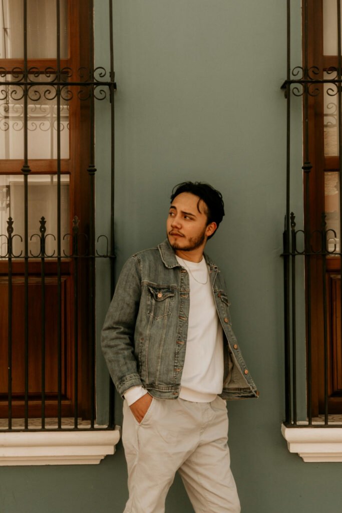 Simple Jean Jacket Outfit for Men