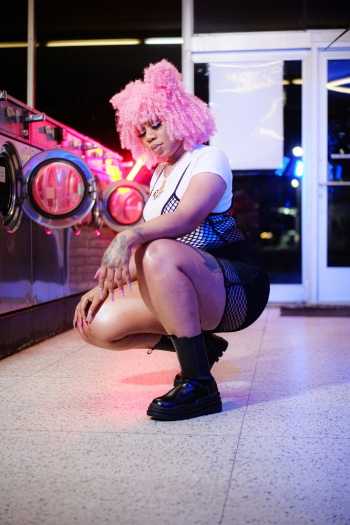 Simple Party Style Pastel Goth Outfit