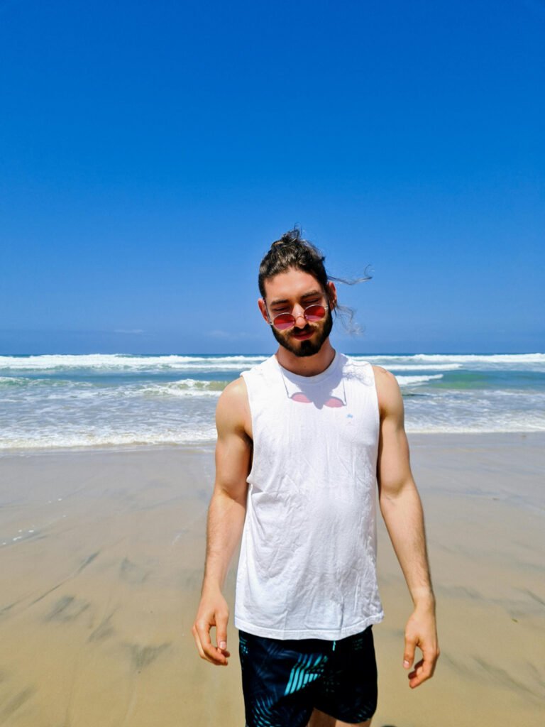 Sporty Beach Outfit for Men