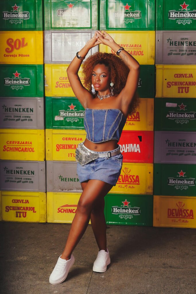 Contemporary Denim-on-Denim Y2K Outfit