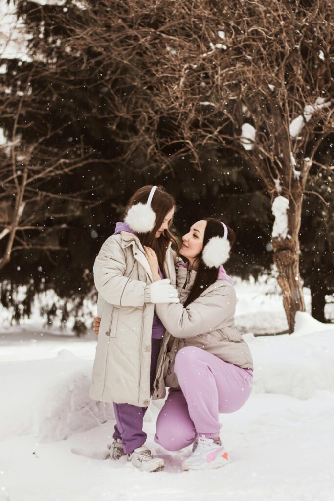 Cozy Winter Apt Mama and Daughter Outfit