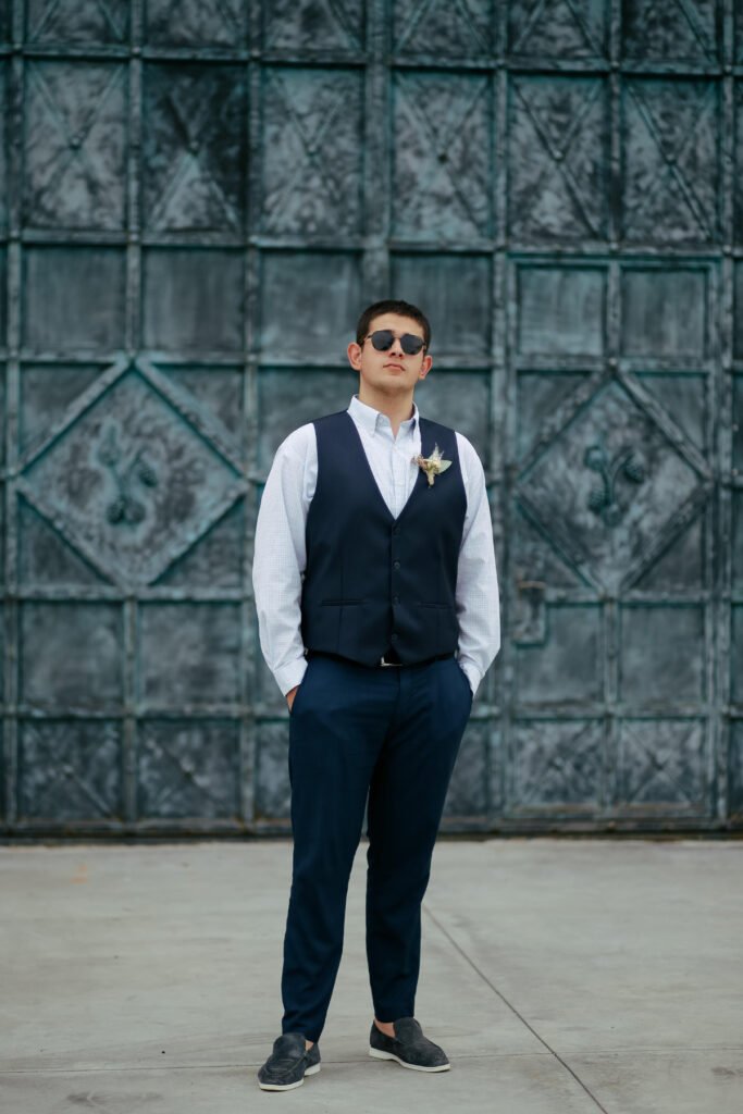Minimal and Solid Prom Outfit for Men