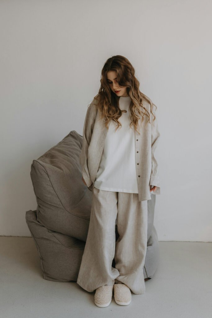 Winter Casual Linen Outfit