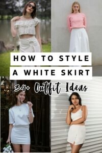 34+ Creative White Skirt Outfits Women Need In Their Wardrobes 2 White Skirt Outfits